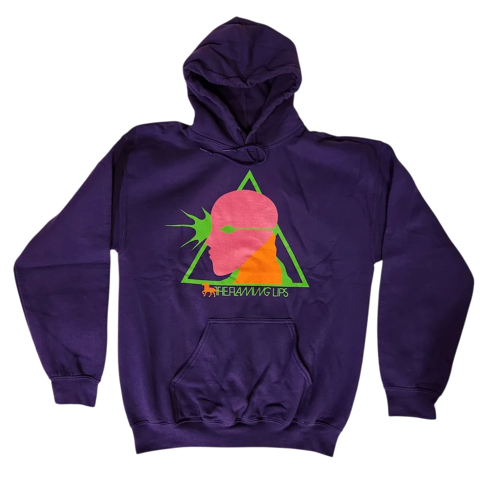 NWOT 'The Flaming Lips' Official Tour Purple Hoodie Sweatshirt - Picture 1 of 5